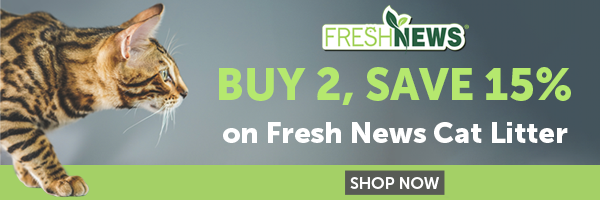 Buy 2, Save 15% on Fresh News Cat Litter