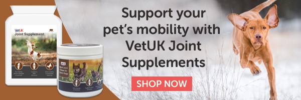 Support your pets mobility with VetUK Joint Care Supplements