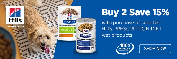 Buy 2, Save 15% on selected Hill’s Prescription Diets