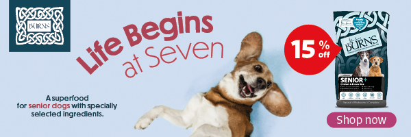 Save 15% on Burns Senior Dog Foods