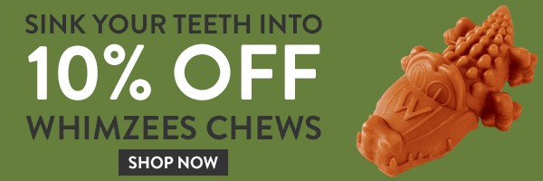 Save 10% on Whimzees Dog Chews