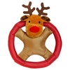 Good Boy Christmas Reindeer Ring Tough Toy for Dogs
