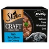 Sheba Craft Adult Wet Cat Food Pouches in Gravy (Fish Selection)