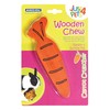 Ancol Just 4 Pets Wooden Chew Carrot Cruncher