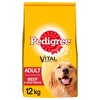 Pedigree Complete Adult Dry Dog Food (Beef & Vegetable) 12kg