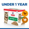 Hills Science Plan Kitten <1 Wet Cat Food Pouches Multipack (Chicken & Turkey)
