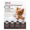 VetUK Flea and Tick Treatment Plus for Small Dogs (3 Pipettes)