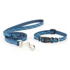 Ancol Puppy and Small Dog Collar and Lead Set Blue Stars
