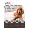 VetUK Flea and Tick Treatment Plus for Medium Dogs (3 Pipettes)
