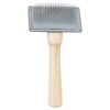 Ancol Ergo Wood Handle Soft Slicker Brush