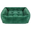 Rosewood Green Faux Fur Pet Bed for Dogs and Cats (Medium)