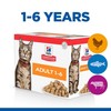 Hills Science Plan Adult 1-6 Wet Cat Food Pouches Multipack (Beef, Chicken & Ocean Fish)
