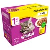 Whiskas 1+ Adult Cat Wet Food Pouches in Jelly (Poultry Selection)