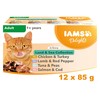 Iams Delights Adult Wet Cat Food Pouches (Land & Sea Collection)