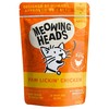 Meowing Heads Complete Adult Wet Cat Food Pouches (Paw Lickin' Chicken)