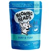 Meowing Heads Complete Adult Wet Cat Food Pouches (Surf & Turf)