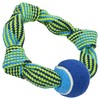 Buster Squeak Rope Circle Toy with Tennis Ball