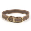 Ancol Timberwolf Leather Dog Collar (Sable)