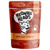 Meowing Heads Complete Adult Wet Cat Food Pouches (Top Cat Turkey)