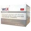 VetUK 1ml U40 Insulin Syringe with Needle (Box of 100)