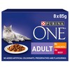Purina One Adult Cat Wet Food Pouches (Chicken and Beef)