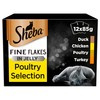 Sheba Fine Flakes Adult Wet Cat Food Pouches in Jelly (Poultry Collection)