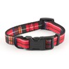 Ancol Tartan Adjustable Nylon Dog Collar Red