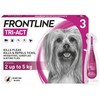 FRONTLINE Tri-Act Flea and Tick Treatment for Extra Small Dogs (3 Pipettes)