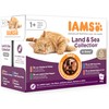 Iams Advanced Nutrition Adult Wet Cat Food Pouches in Gravy (Land & Sea Collection)