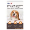 VetUK Flea and Tick Treatment for Medium Dogs (4 Pipettes)