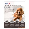 VetUK Flea and Tick Treatment Plus for Medium Dogs (3 Pipettes)