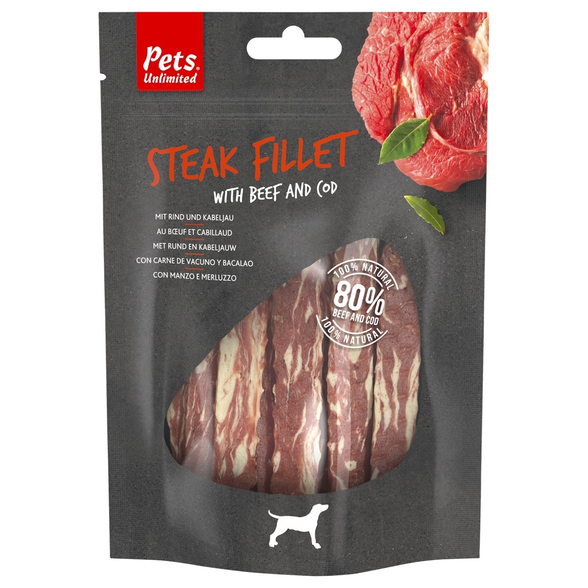 Pets Unlimited - Rosewood Steak Fillet With Duck And Cod Treats For Do