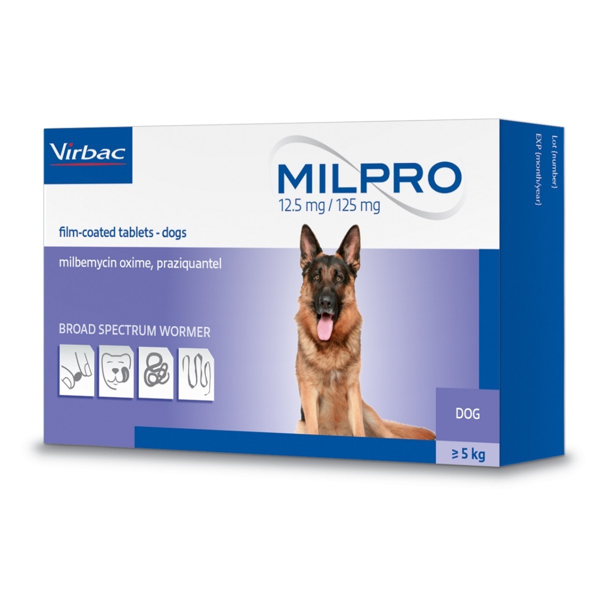 Milpro 12.5mg/125mg Worming Tablets for 