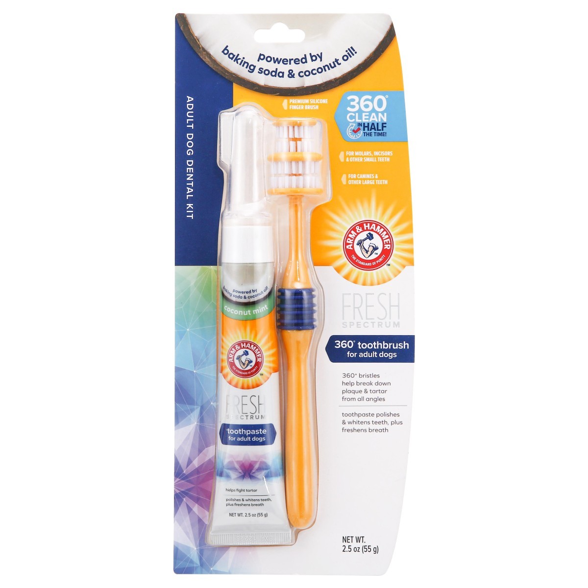 arm and hammer dog toothpaste and brush