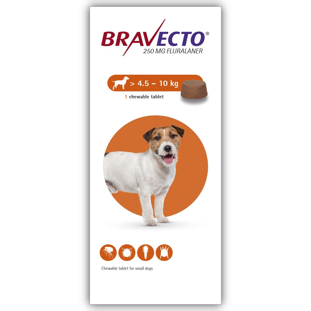 Bravecto 250mg Chewable Tablets for 