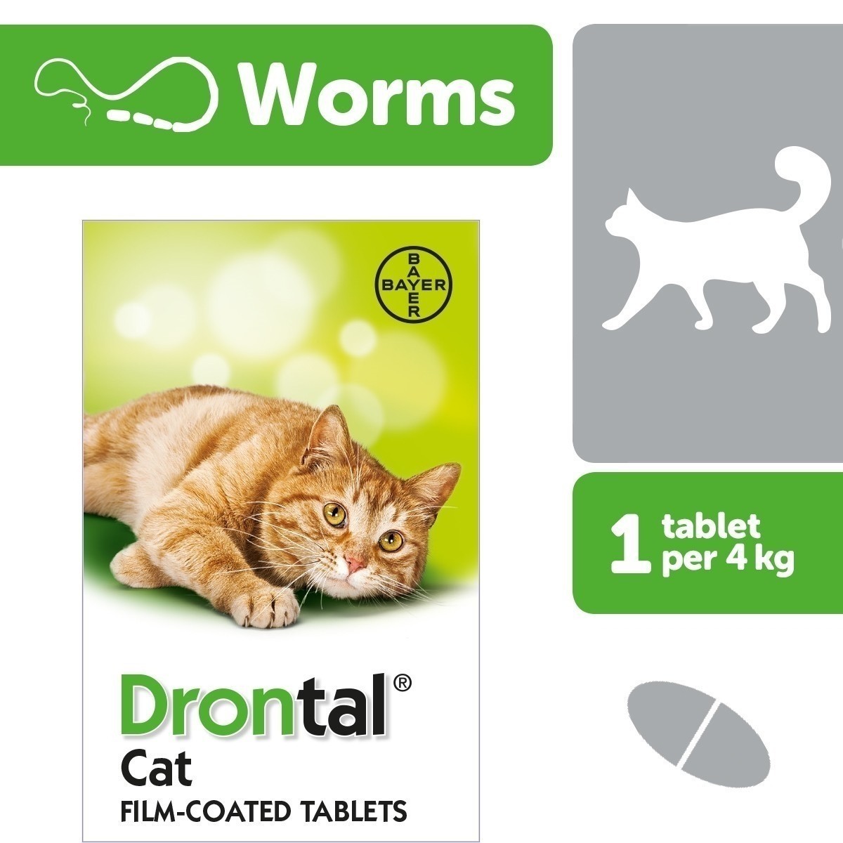 Drontal Cat Worming Tablets - From £1.68