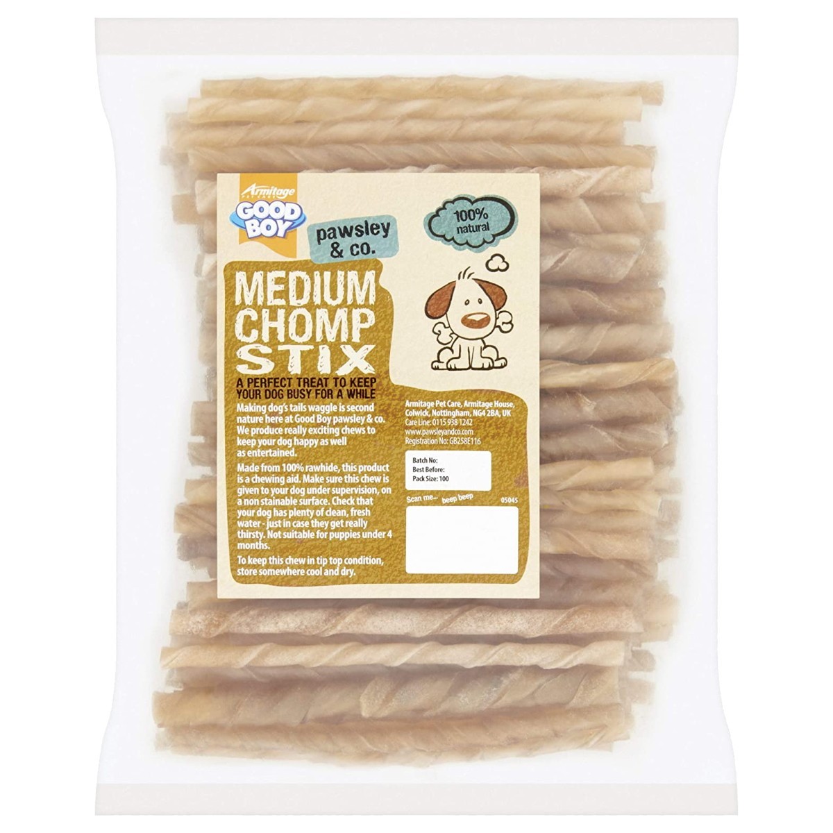 Good Boy Pawsley & Co Chomp Stix (Pack of 100) - From £