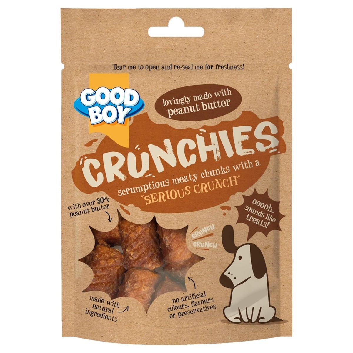 Good Boy Crunchies Dog Treats Peanut Butter 54g From 1.40