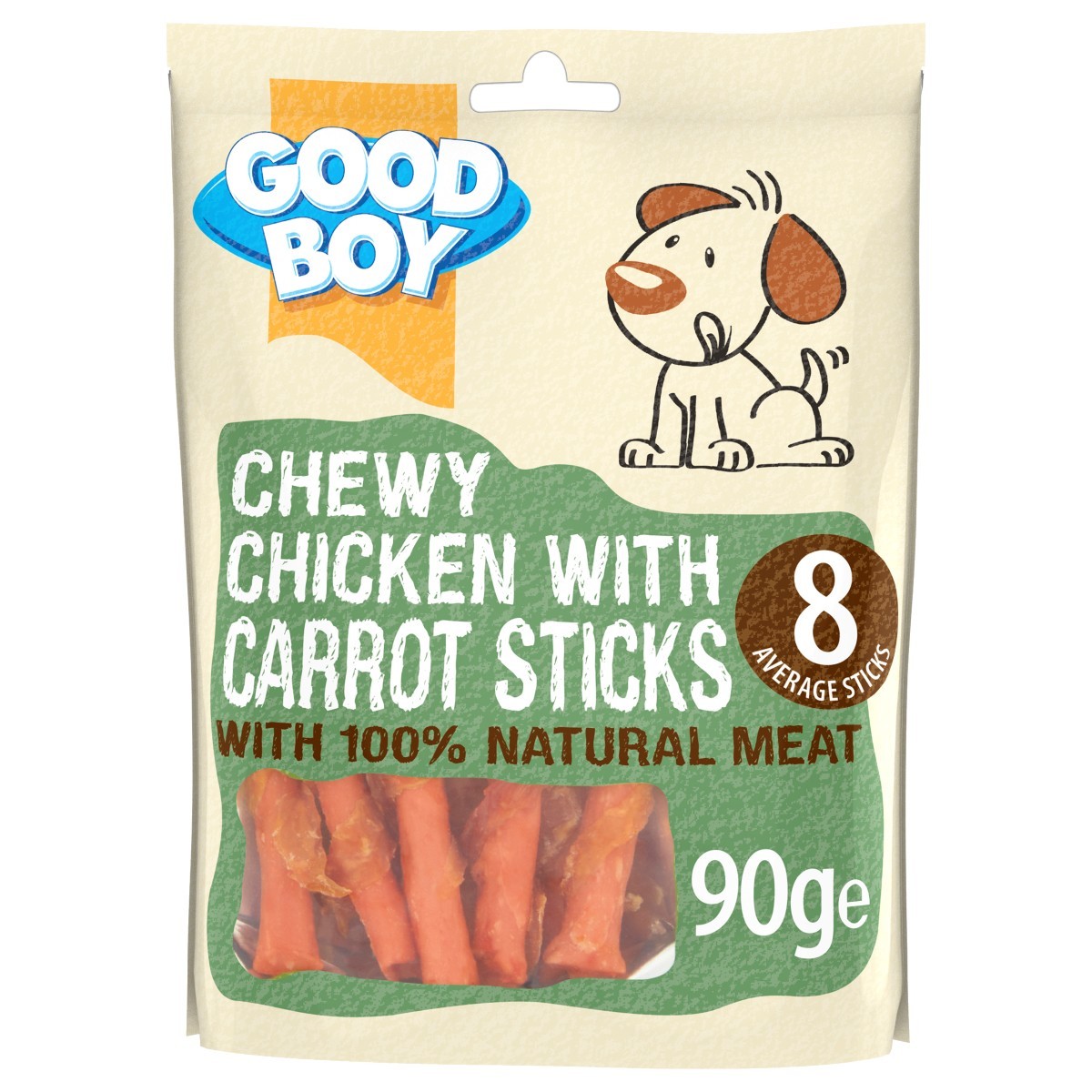 Good Boy Chewy Chicken with Carrot Sticks From 2.11