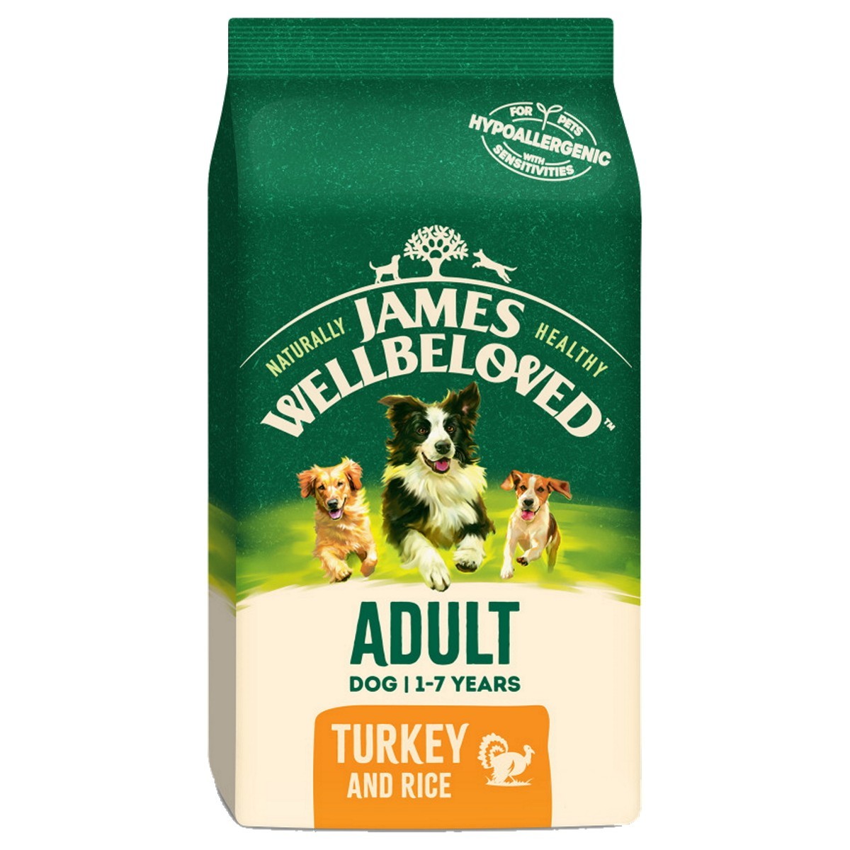 James wellbeloved clearance turkey & rice