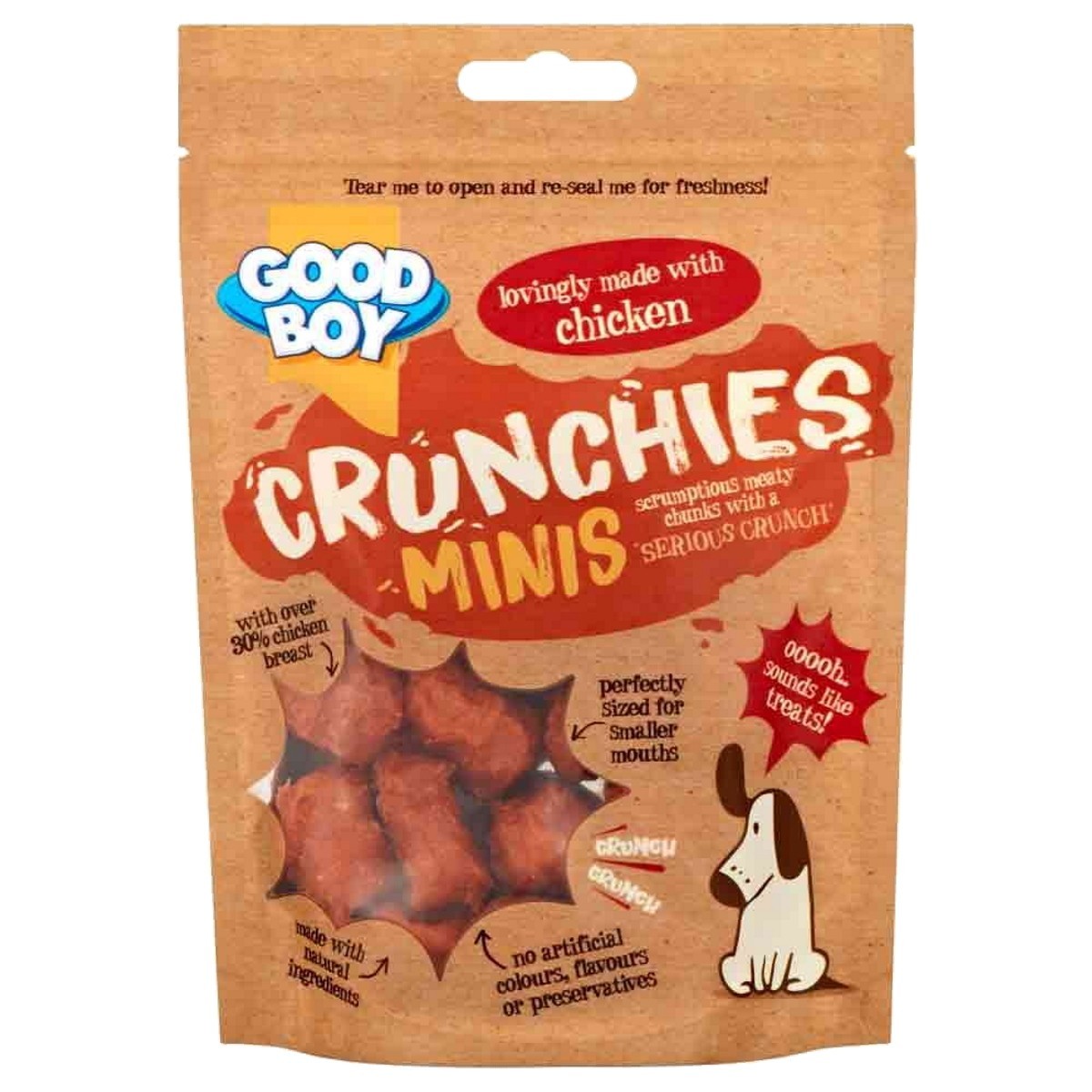 Good Boy Crunchies Minis Dog Treats Chicken 60g From 1.22