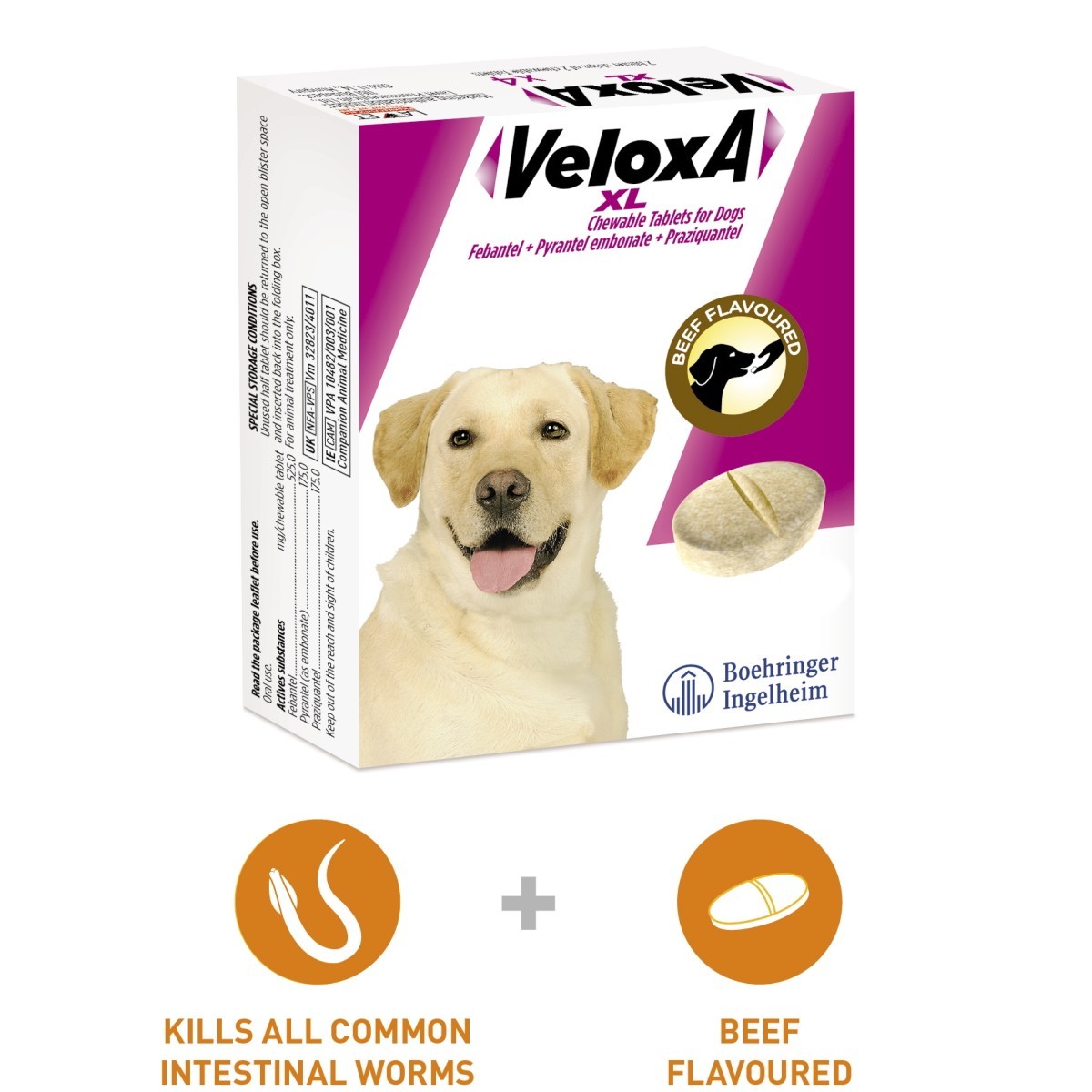 veloxa worming tablets