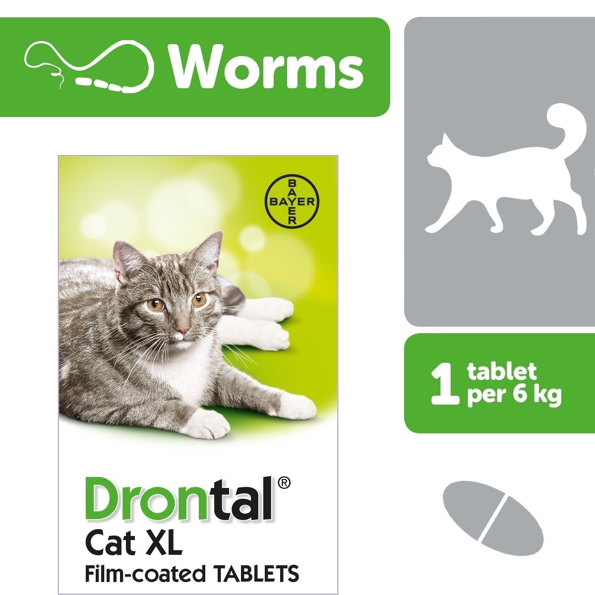 Drontal Cat XL Worming Tablets - From £2.12