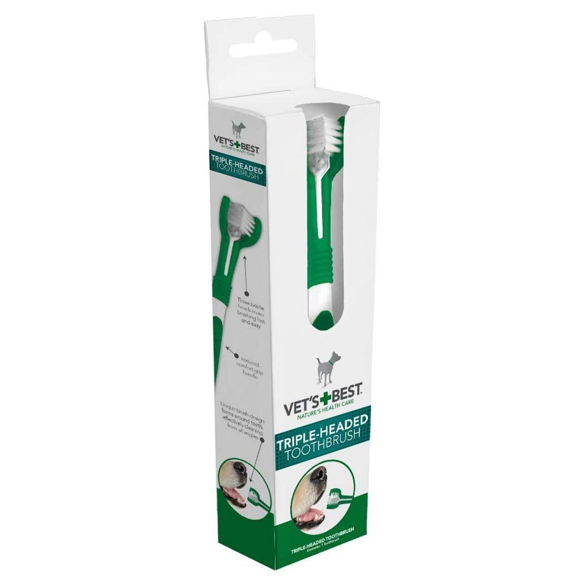 three headed toothbrush