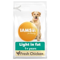 Iams for Vitality Light in Fat Adult Dog Food (Fresh Chicken) 12Kg big image