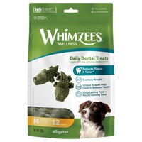 Whimzees Alligator Dog Chews (Resealable Pack) big image