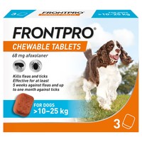 FRONTPRO Chewable Tablets Flea and Tick Treatment for Dogs (10 - 25kg) big image