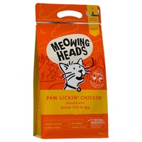 Meowing Heads Complete Adult Dry Cat Food (Paw Lickin' Chicken) big image
