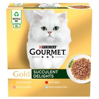 Purina Gourmet Gold Succulent Delights Adult Wet Cat Food (Mixed) big image