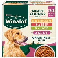 Winalot Meaty Chunks Adult Wet Dog Food in Jelly big image